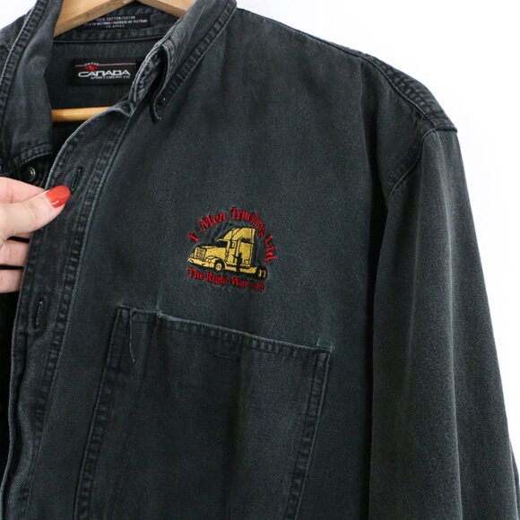 *Canada Sportswear Denim Button Down - Picture 5 of 7